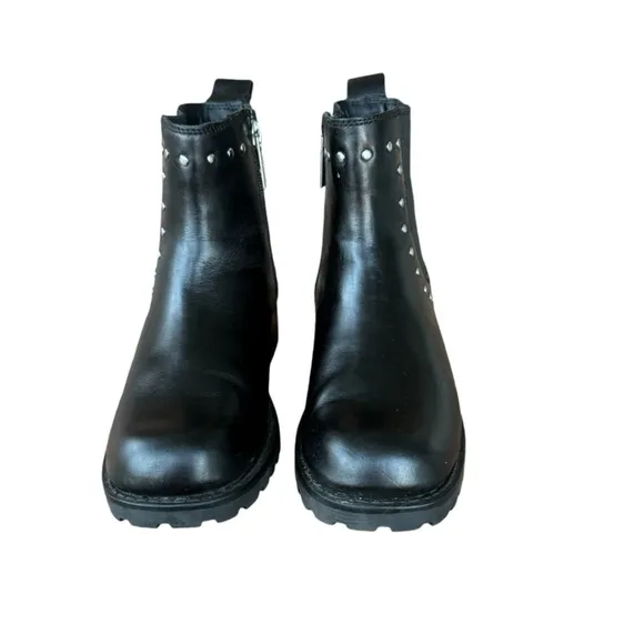 Harley-Davidson Women's Ashby 5-Inch Pull-On Black Moto Inspired Boots D84717