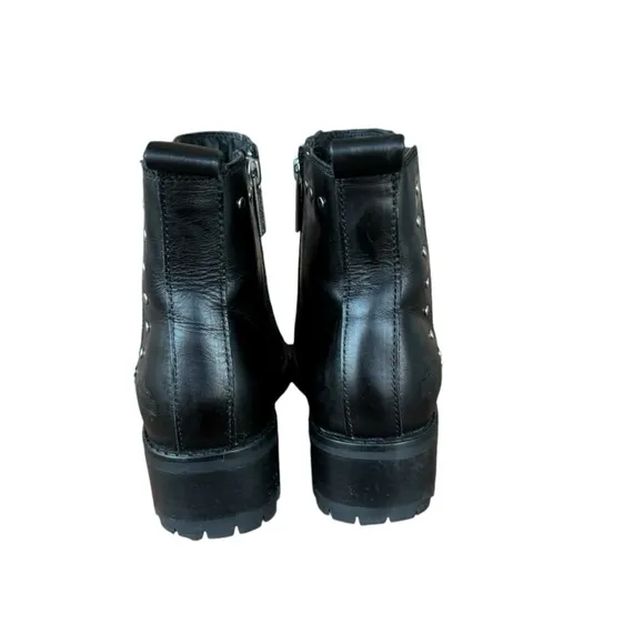 Harley-Davidson Women's Ashby 5-Inch Pull-On Black Moto Inspired Boots D84717