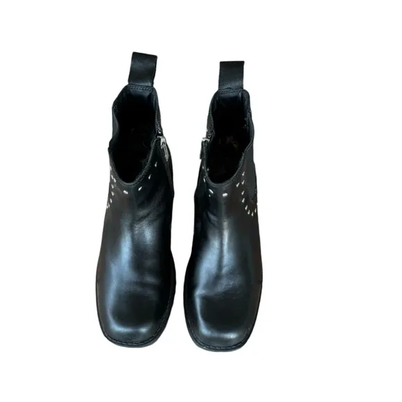 Harley-Davidson Women's Ashby 5-Inch Pull-On Black Moto Inspired Boots D84717