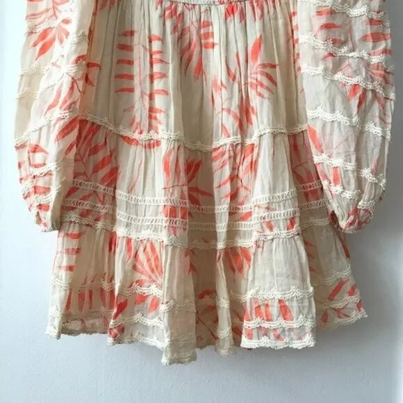 Hemant &amp; Nandita Dream Smocked Babydoll Tiered Mini Dress