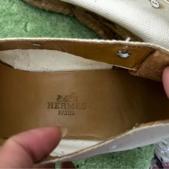 Hermes Espadrilles insect flats classic loafers rare vintage shoes bug slide ins