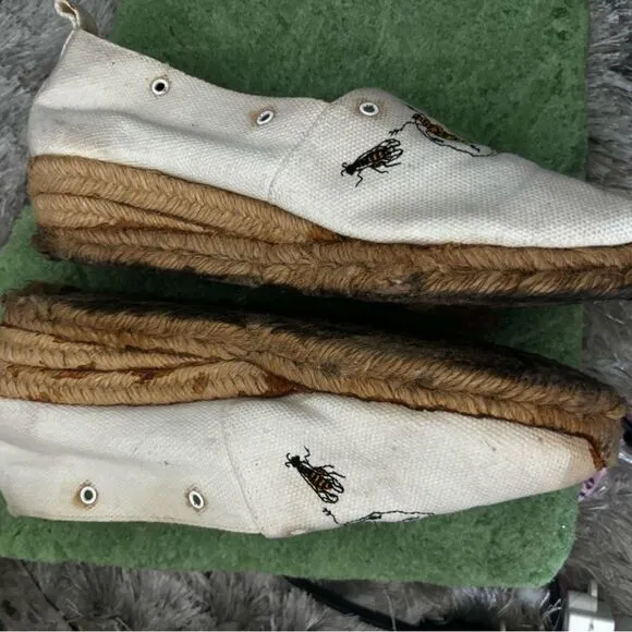 Hermes Espadrilles insect flats classic loafers rare vintage shoes bug slide ins