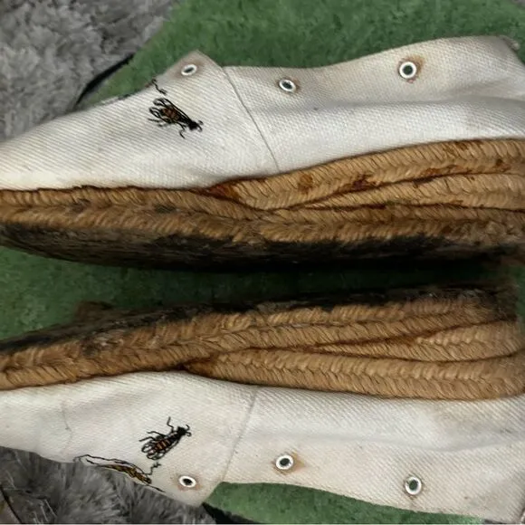 Hermes Espadrilles insect flats classic loafers rare vintage shoes bug slide ins