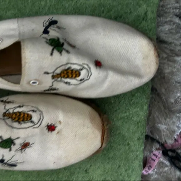 Hermes Espadrilles insect flats classic loafers rare vintage shoes bug slide ins