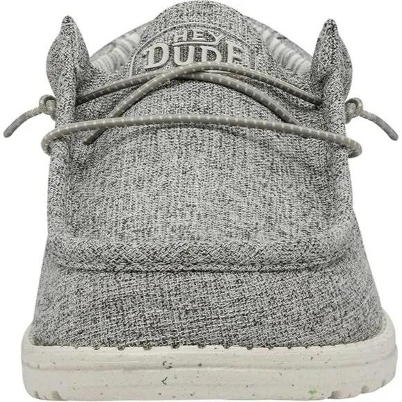 Hey Dude Men's Wally Linen Slip-on Loafers Grey Size 13 US New With Tag