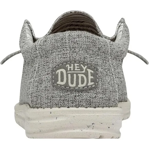 Hey Dude Men's Wally Linen Slip-on Loafers Grey Size 13 US New With Tag