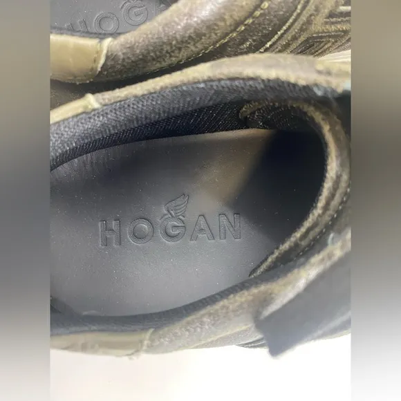 Hogan H340 Vintage Leather Sneakers Sz 7.5
