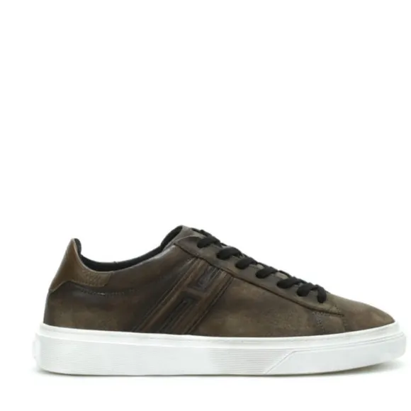 Hogan H340 Vintage Leather Sneakers Sz 7.5