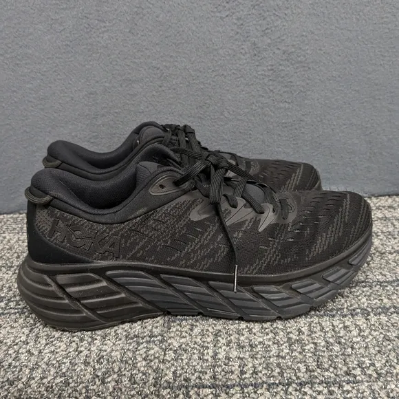 Hoka Gaviota 4 Mens Black Running Sneakers Size 12B
