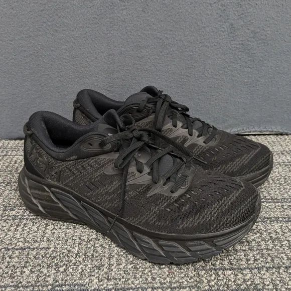 Hoka Gaviota 4 Mens Black Running Sneakers Size 12B