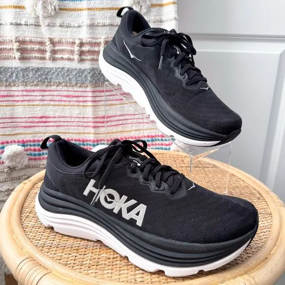Hoka One One Gaviota 5 Black White Road Running Sneakers Women’s Size 10.5