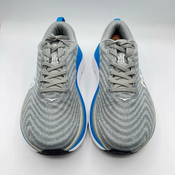 Hoka One One Gaviota 5 Limestone Diva Blue Road Running Sneakers Men’s 8 Wide