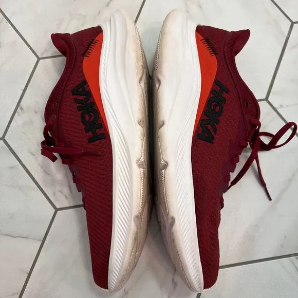 Hoka One One Solimar Running Shoe in Cabernet/Red Alert Size 11 Mens