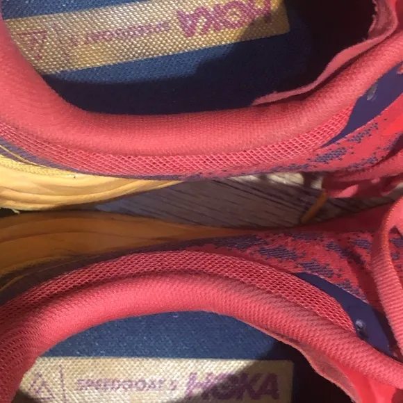Hoka Speedgoat 5 Men’s Red/Yellow Sneakers Sz 10.5