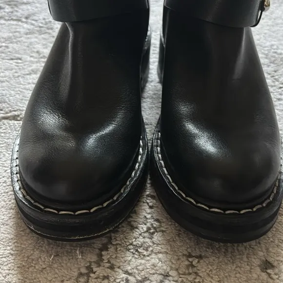 HOST PICK 🎉Rag &amp; Bone Leather and Silver Hardware Pull On Moto Boots