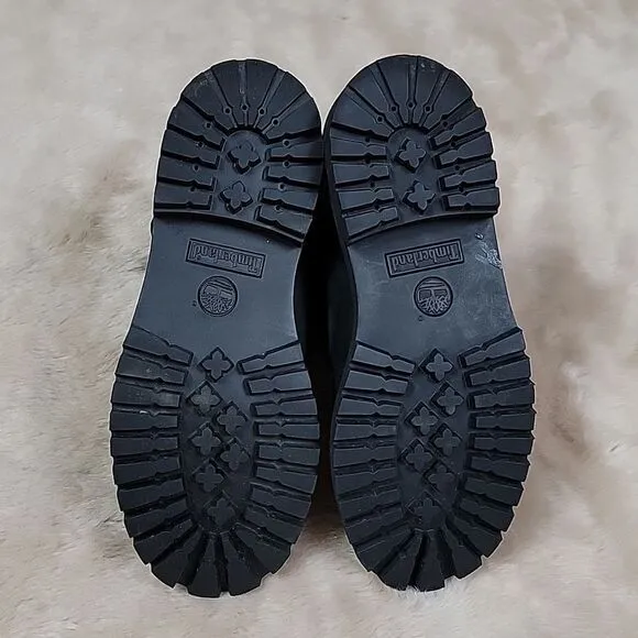 **HOST PICK** TIMBERLAND KIDS' 6” BLACK PREMIUM WATERPROOF CASUAL BOOTS, SIZE 5