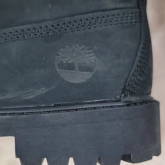 **HOST PICK** TIMBERLAND KIDS' 6” BLACK PREMIUM WATERPROOF CASUAL BOOTS, SIZE 5