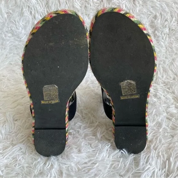 House of Harlow 1960 x REVOLVE Black Aiden Espadrille Sandals Size 6