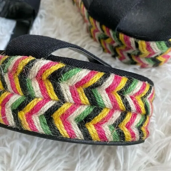 House of Harlow 1960 x REVOLVE Black Aiden Espadrille Sandals Size 6