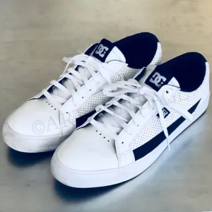 🎉HP🎉DC⭐️Men's Size 12 White Navy Blue Lynnfield Low Top Lowtops Sneakers