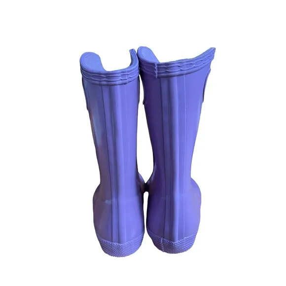 Hunter &quot;Sugar Kelp&quot; Purple Pull-On Rain Boots Size 10B/11G NEW!