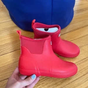 Hunter Big Kids Finley pull on waterproof rain boots size 13 new