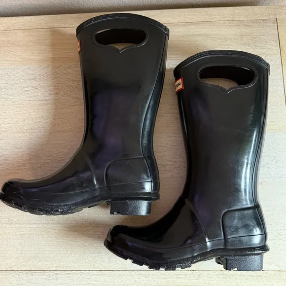 Hunter Original Pull On Big Grab Handle Gloss Rain Boots
