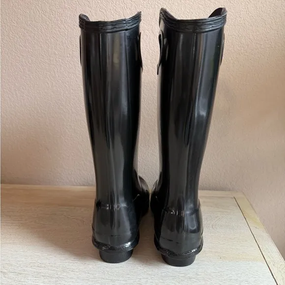 Hunter Original Pull On Big Grab Handle Gloss Rain Boots