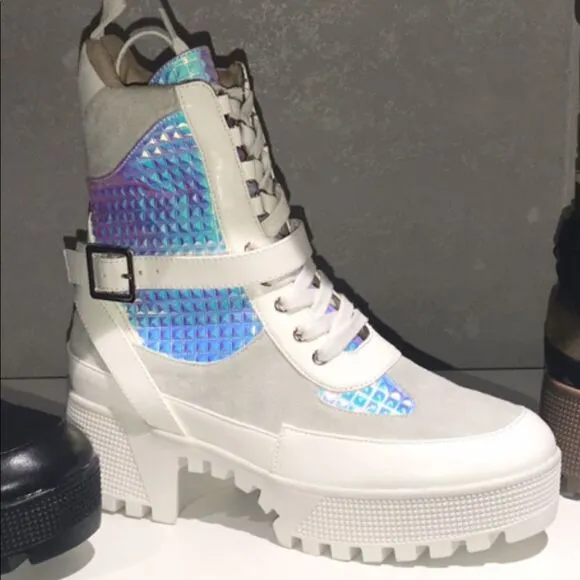 ICEY MERMAID COMBAT BOOTS 🔥