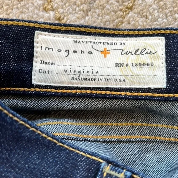 Imogene   Willie Virginia denim jeans dark wash 26