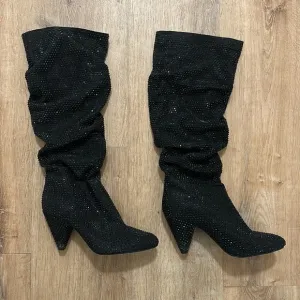 INC International Concepts | Black Sequin Gerii Boots