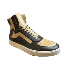 INC International Concepts‎ Men High Top Sneakers Keanu Black/Tan Sz 10.5M