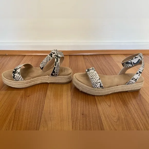 INC International Concepts - Snakeskin Platform Sandals - Size 6