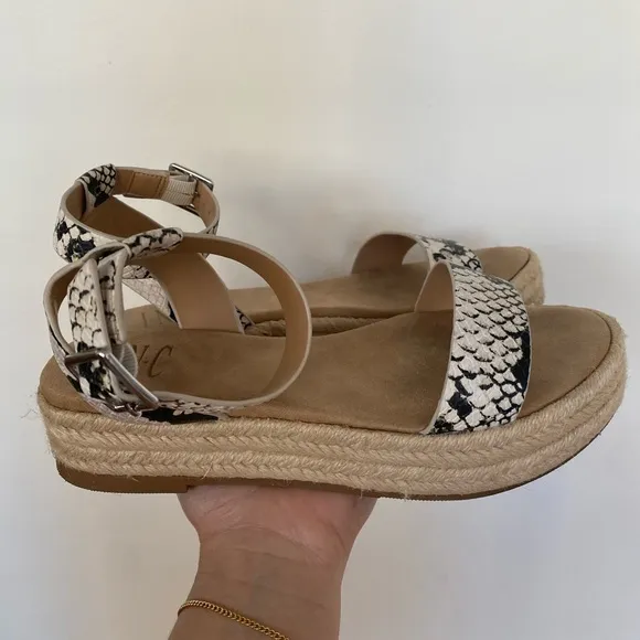INC International Concepts - Snakeskin Platform Sandals - Size 6