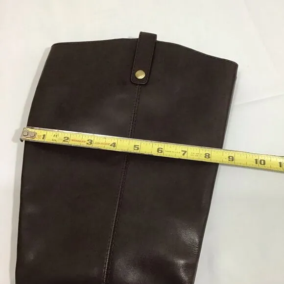 I.N.C. International ConceptsFawne Wide-Calf Leather Knee High Boots Size 12