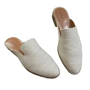 Indigo hayze mules slip on flats