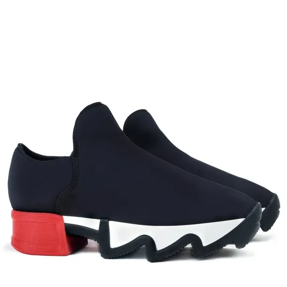 iRi Black/Red Neoprene Sneakers