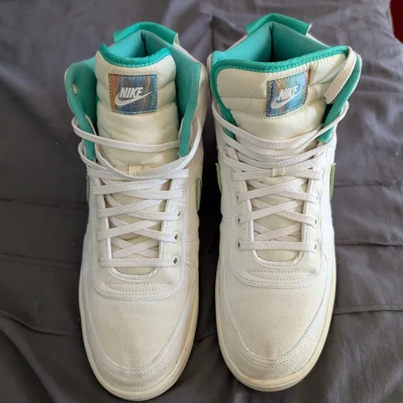 Iridescent Swoosh High-Top Sneakers