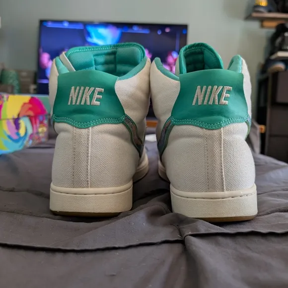 Iridescent Swoosh High-Top Sneakers