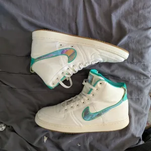Iridescent Swoosh High-Top Sneakers