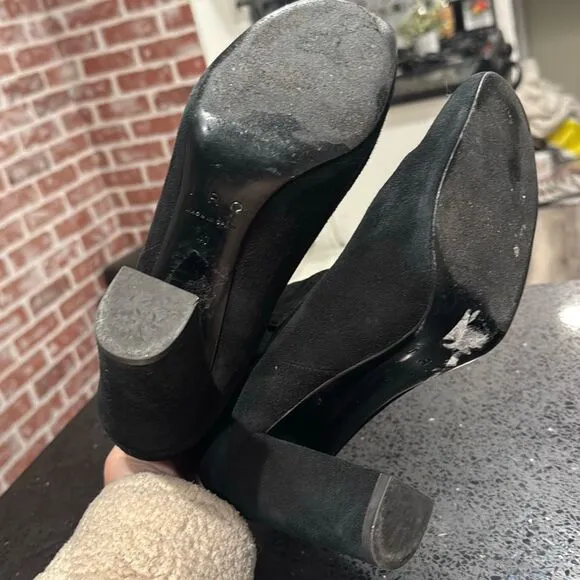 IRO Womens Eidem Black Suede Chelsea Boots Size 40 Preowned Equivalent to US 40