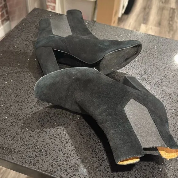 IRO Womens Eidem Black Suede Chelsea Boots Size 40 Preowned Equivalent to US 40