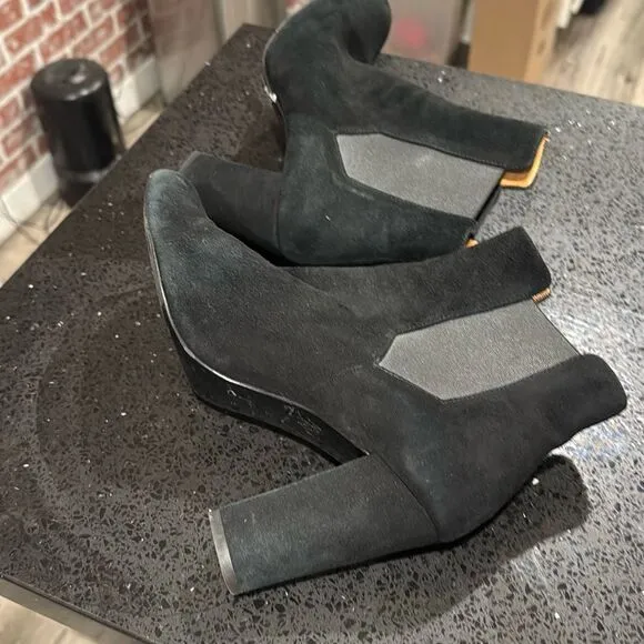 IRO Womens Eidem Black Suede Chelsea Boots Size 40 Preowned Equivalent to US 40