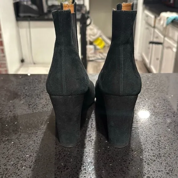 IRO Womens Eidem Black Suede Chelsea Boots Size 40 Preowned Equivalent to US 40
