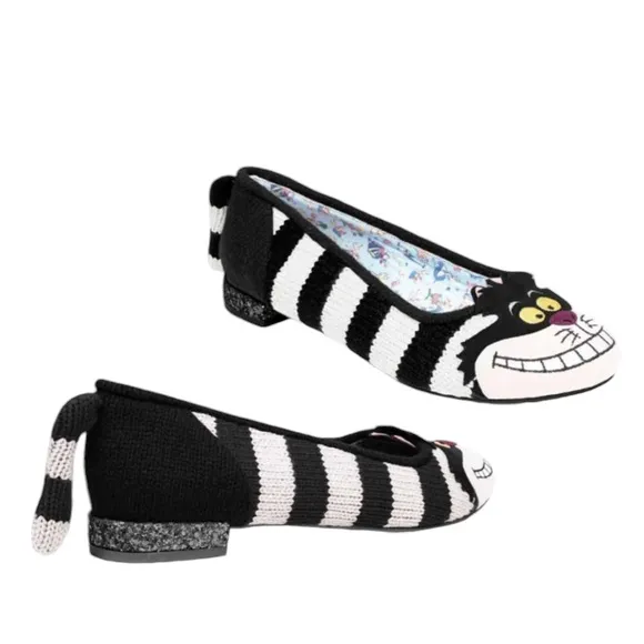 Irregular Choice’s “Alice in Wonderland” collection: Cheshire CATS flats 37 6.5