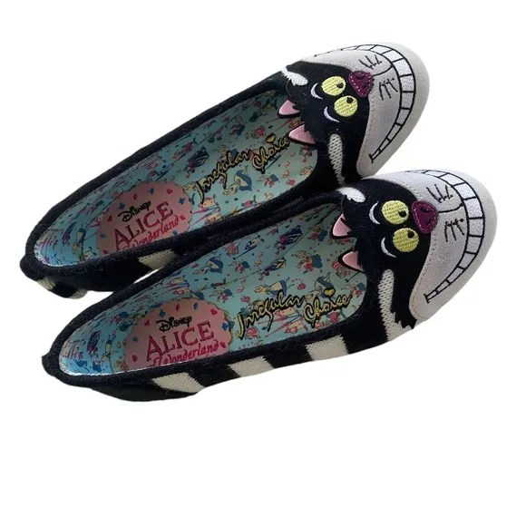 Irregular Choice’s “Alice in Wonderland” collection: Cheshire CATS flats 37 6.5