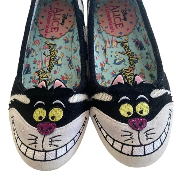 Irregular Choice’s “Alice in Wonderland” collection: Cheshire CATS flats 37 6.5