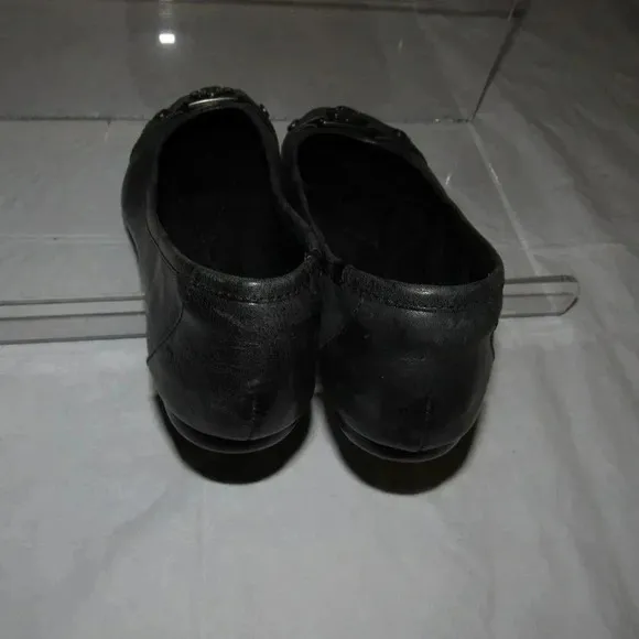 ISOLA Brianne Black Leather Ballet Flats Size 6.5M