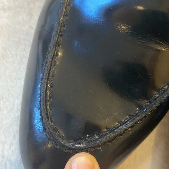J Crew Academy Black Pointy Toe Penny Loafers Sz 9