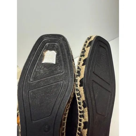 J. Crew Leather Espadrille Mary Jane Flats NWT Sz. 8